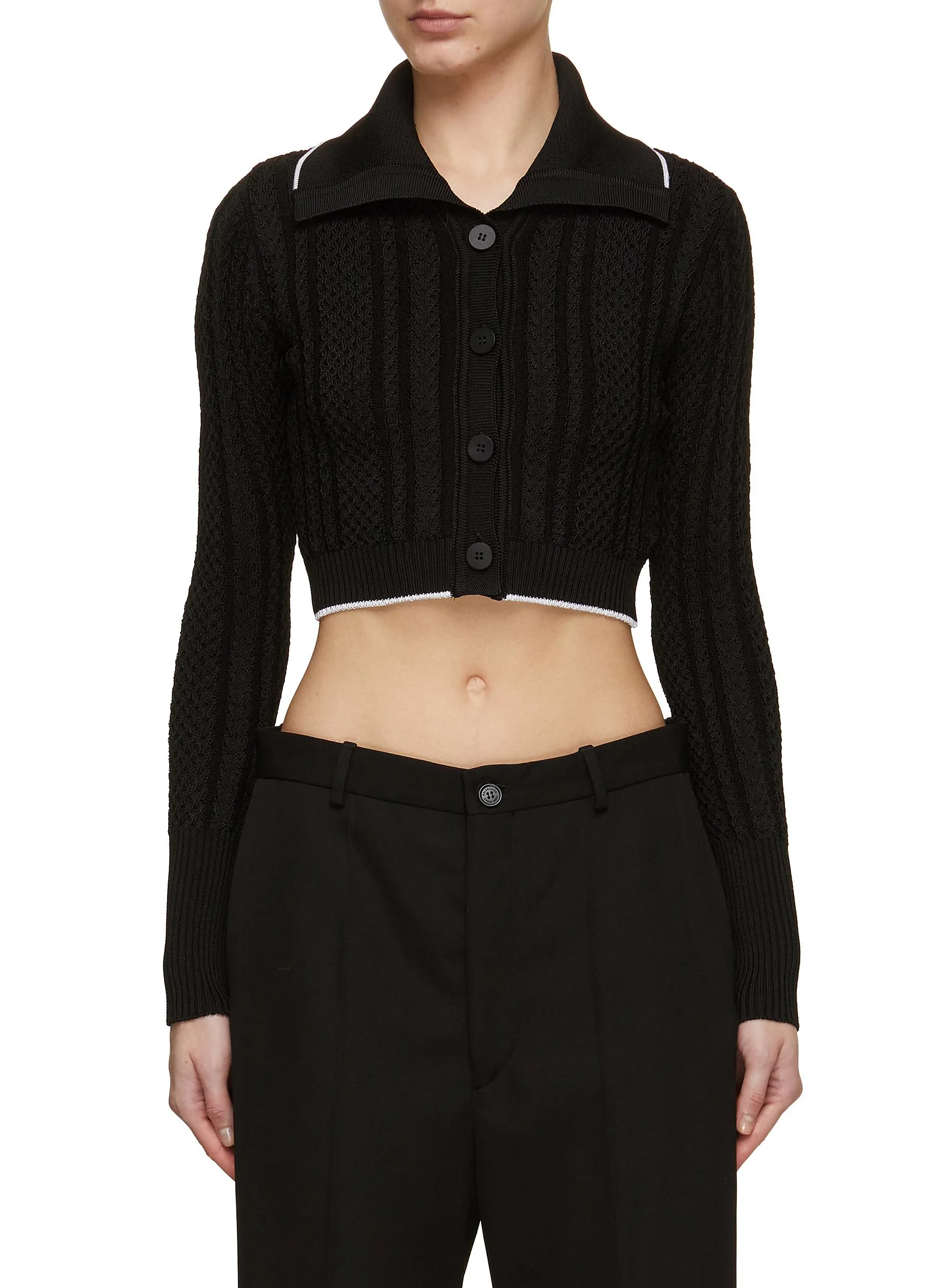 -----------JACQUEMUS  ---- ------------ ----Le Cardigan Bela Cropped Cardigan --