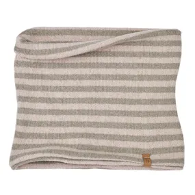 1+ In The Family Baby And Child Eli Scarf Pink And Taupe Stripes