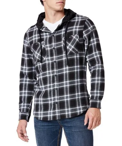 7/29/2019 Charcoal Plaid Flannel Hoodies for Men | UNIONBAY