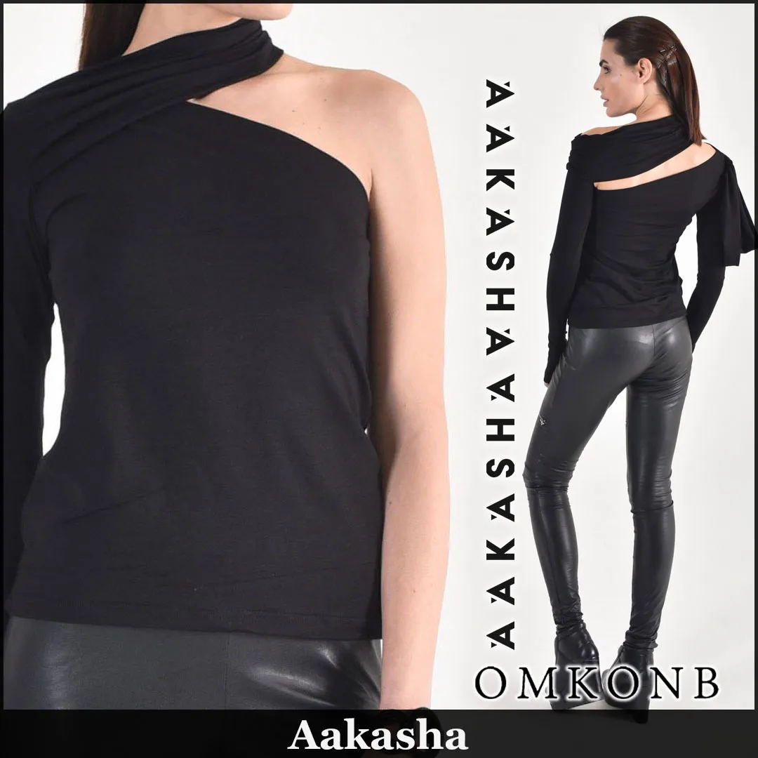 Aakasha  |Sleeveless Long Sleeves Plain Medium Long Sleeve T-shirt