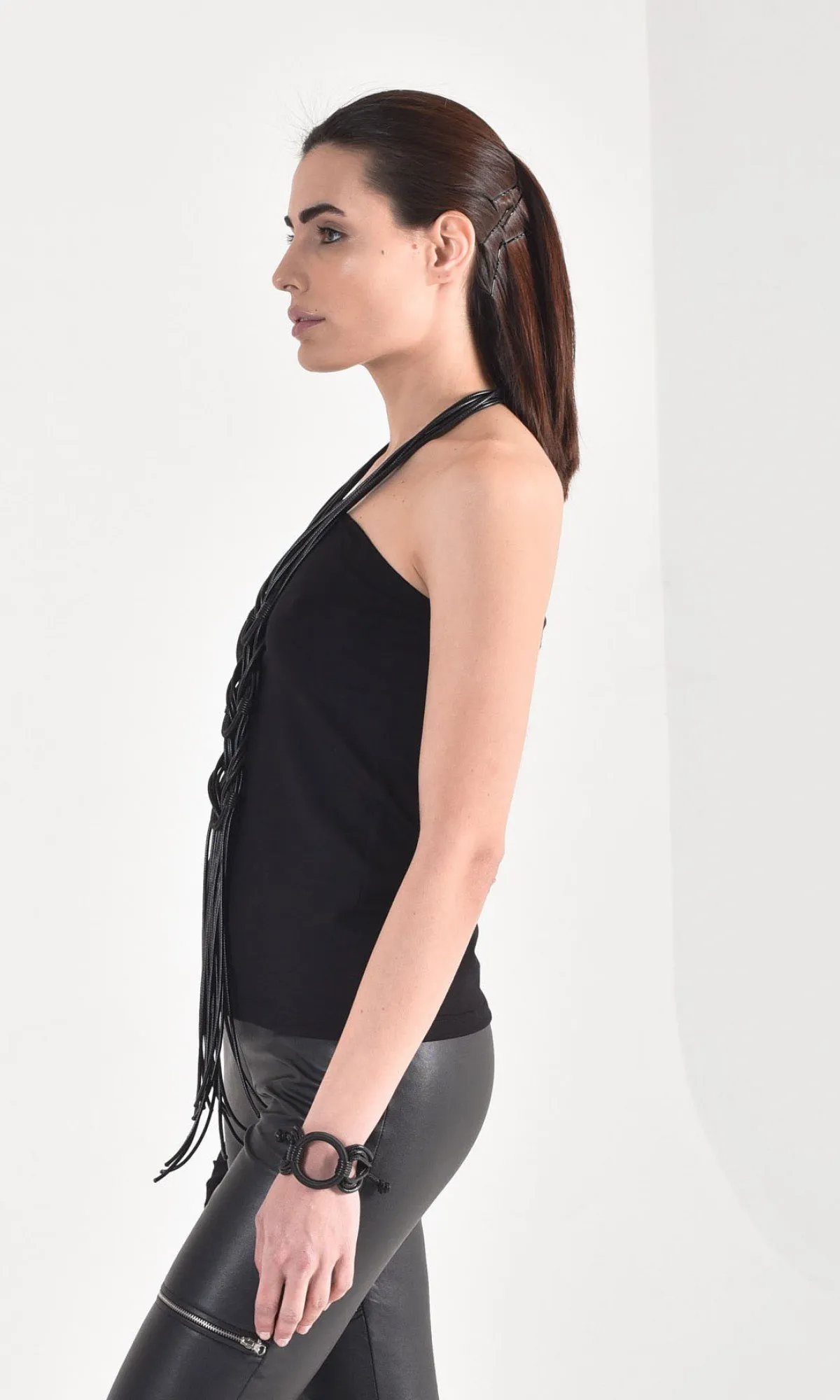 Aakasha  |Sleeveless Long Sleeves Plain Medium Long Sleeve T-shirt