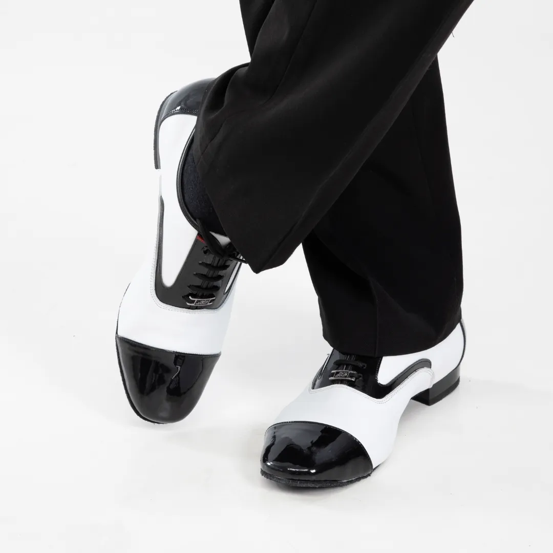 Adorno Black & White - Men's Ballroom / Salsa / Tango Shoes