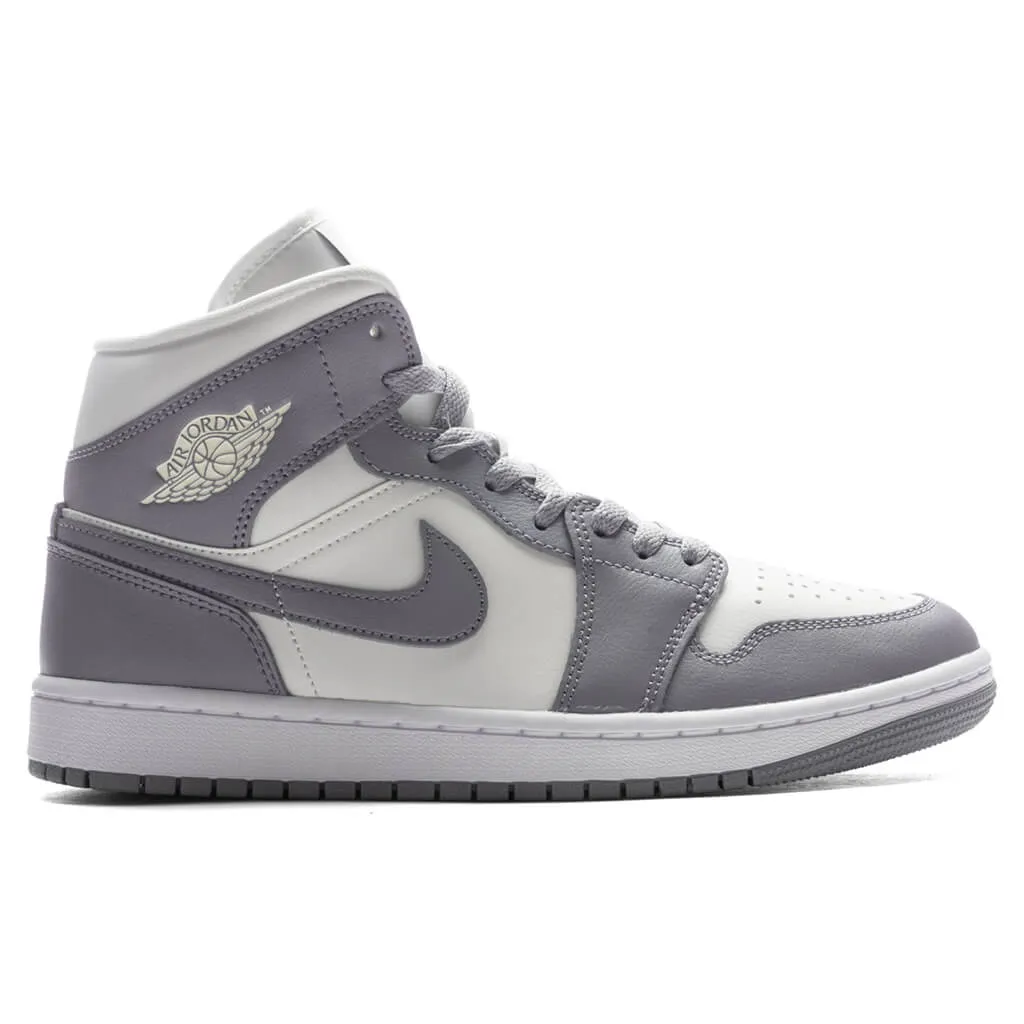 Air Jordan 1 Mid Women's - Sail/Stealth/White