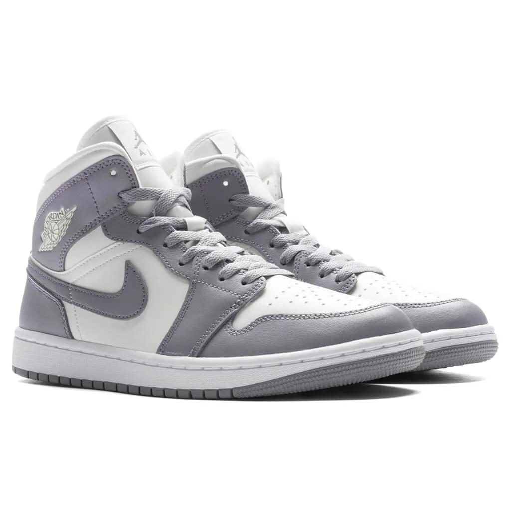 Air Jordan 1 Mid Women's - Sail/Stealth/White