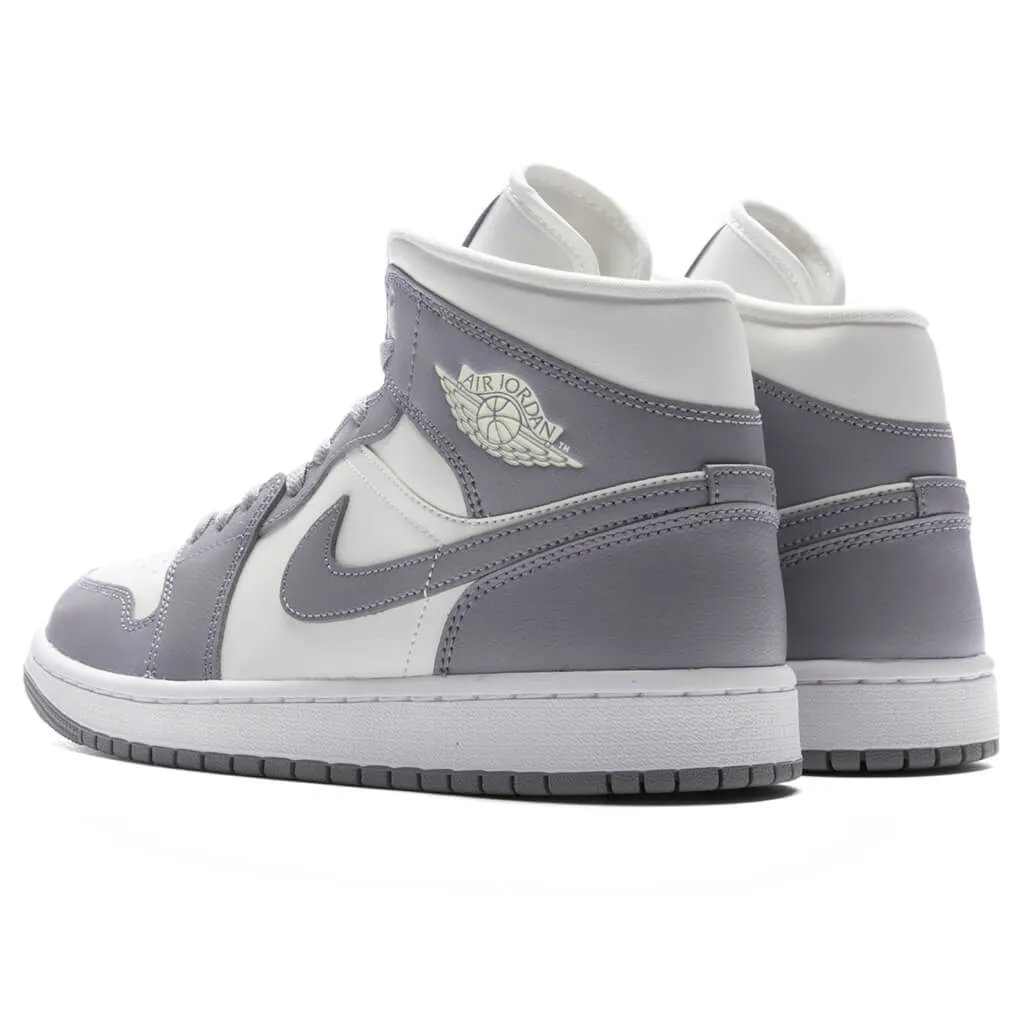 Air Jordan 1 Mid Women's - Sail/Stealth/White