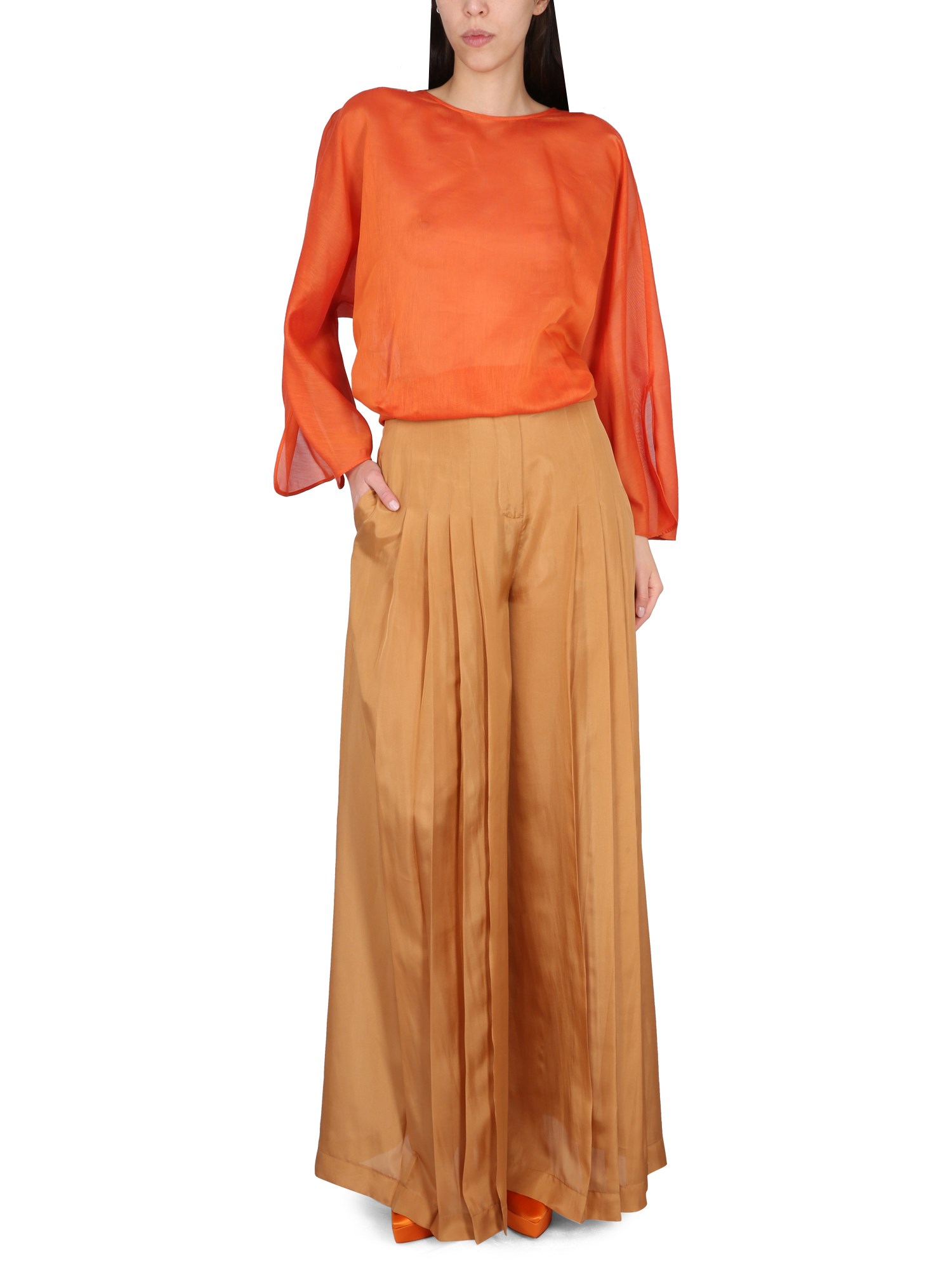 ALBERTA FERRETTI    SILK PANTS