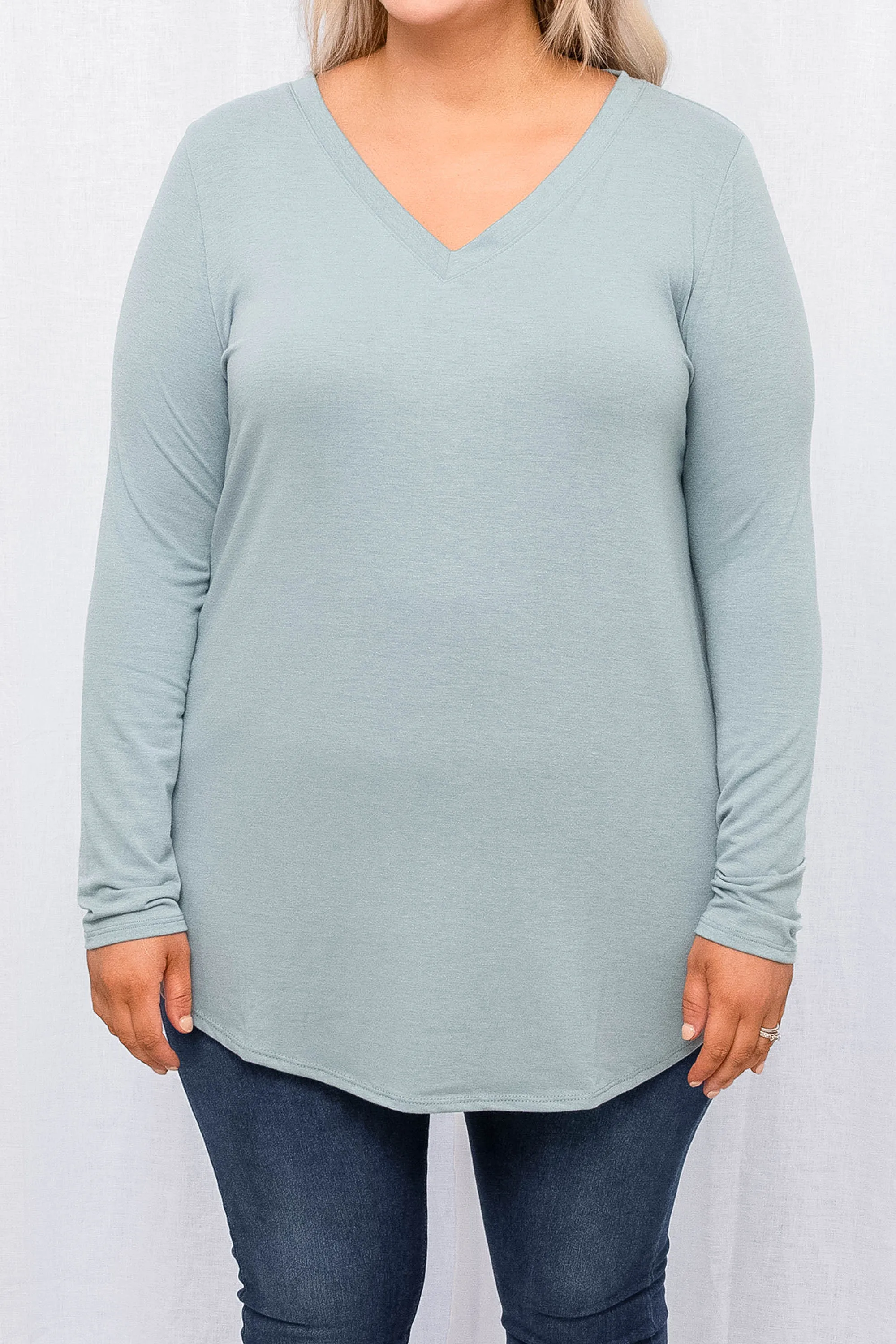 All Things Nice Top, Blue Gray