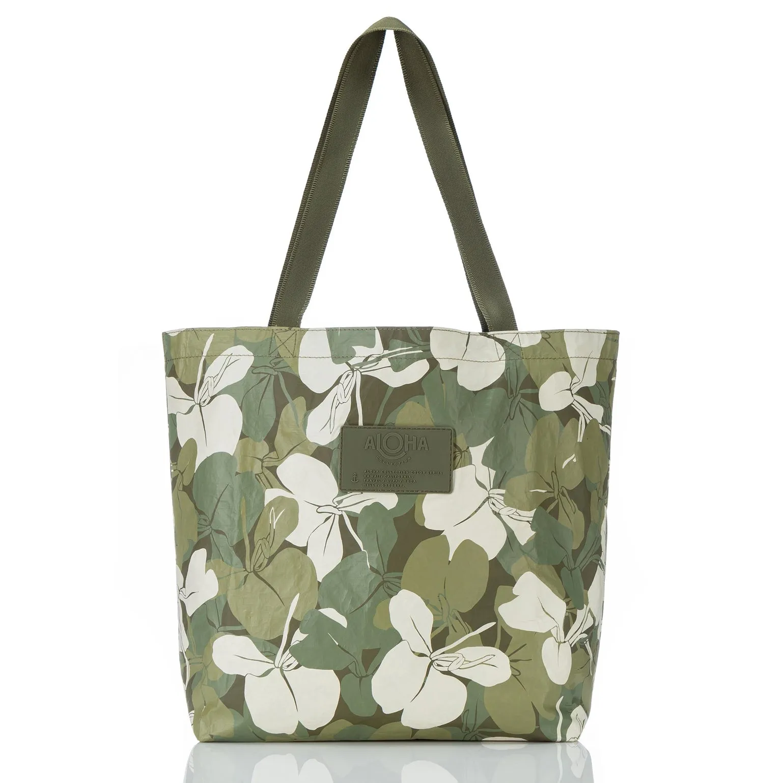 Aloha Collection Ginger Camo RVS Tote Bag-Scope/Olive