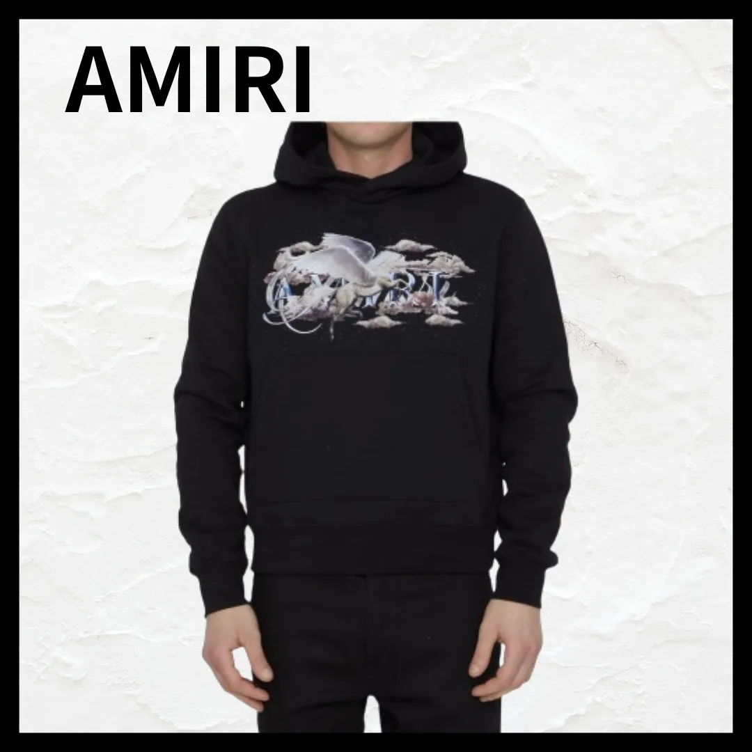 AMIRI  |Pullovers Street Style Long Sleeves Other Animal Patterns