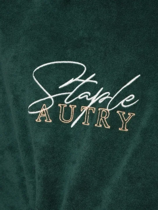 AUTRY  |Pullovers Unisex Street Style Long Sleeves Plain Khaki Logo