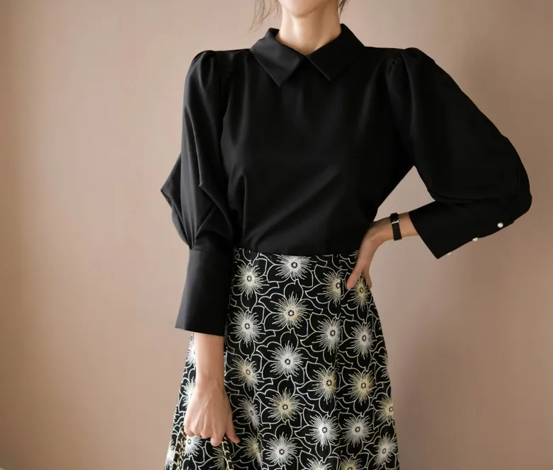 BADDIARY  |Long Sleeves Party Style Office Style Elegant Style