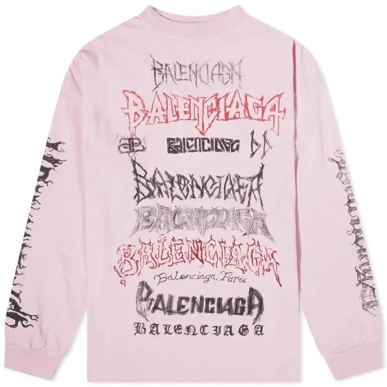 BALENCIAGA  |Crew Neck Street Style Long Sleeves Cotton Oversized