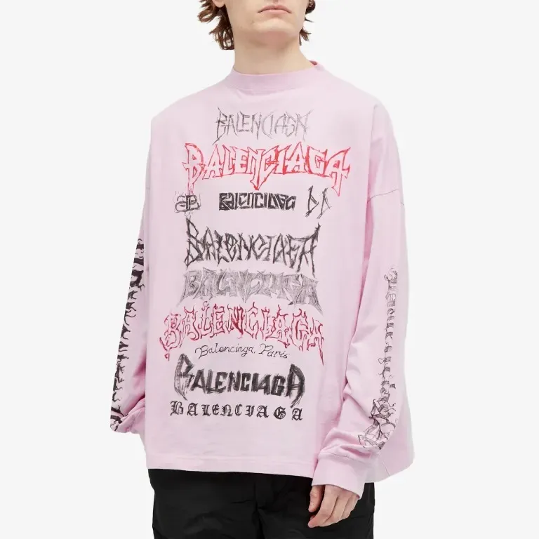 BALENCIAGA  |Crew Neck Street Style Long Sleeves Cotton Oversized