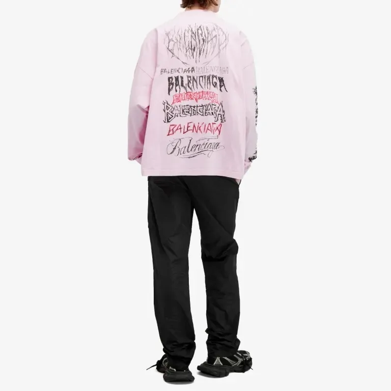 BALENCIAGA  |Crew Neck Street Style Long Sleeves Cotton Oversized