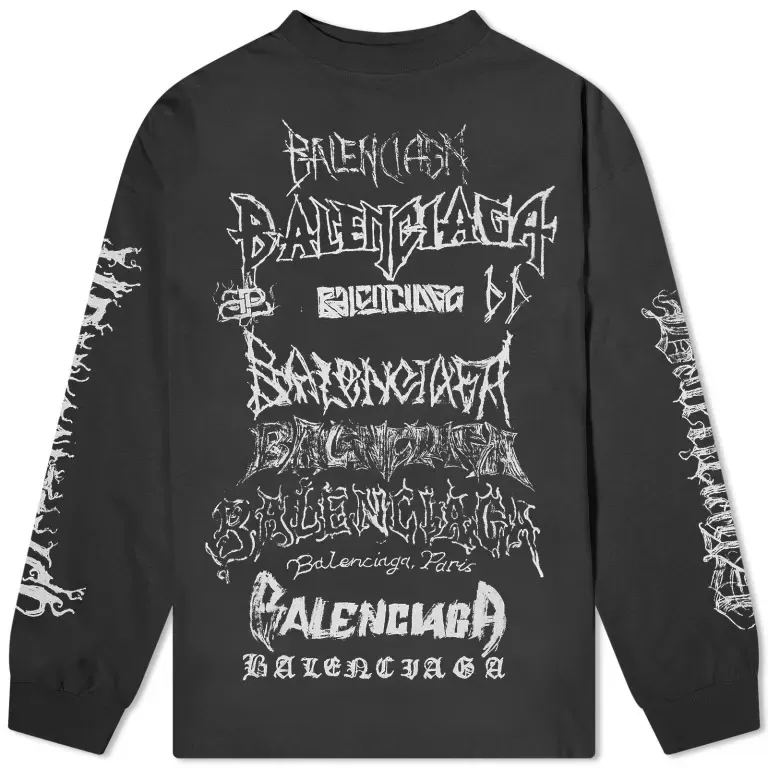 BALENCIAGA  |Crew Neck Street Style Long Sleeves Cotton Oversized