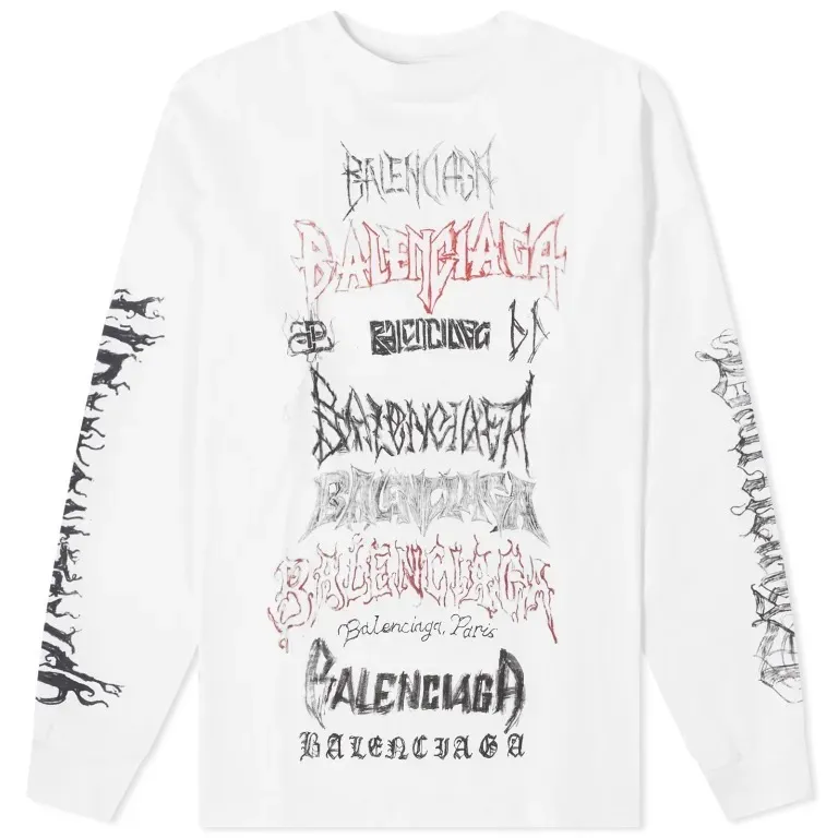 BALENCIAGA  |Crew Neck Street Style Long Sleeves Cotton Oversized