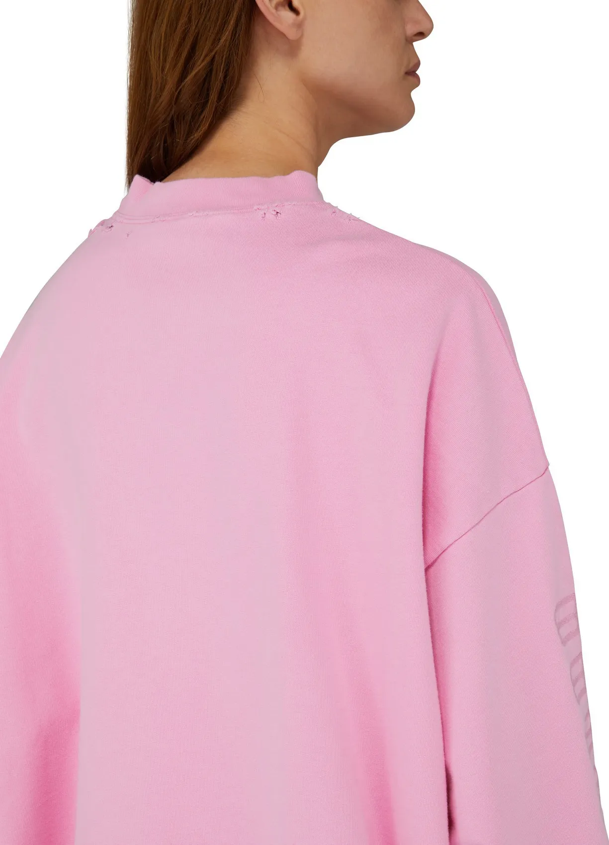 BALENCIAGA  |Crew Neck Unisex Rib Street Style Long Sleeves Plain Cotton