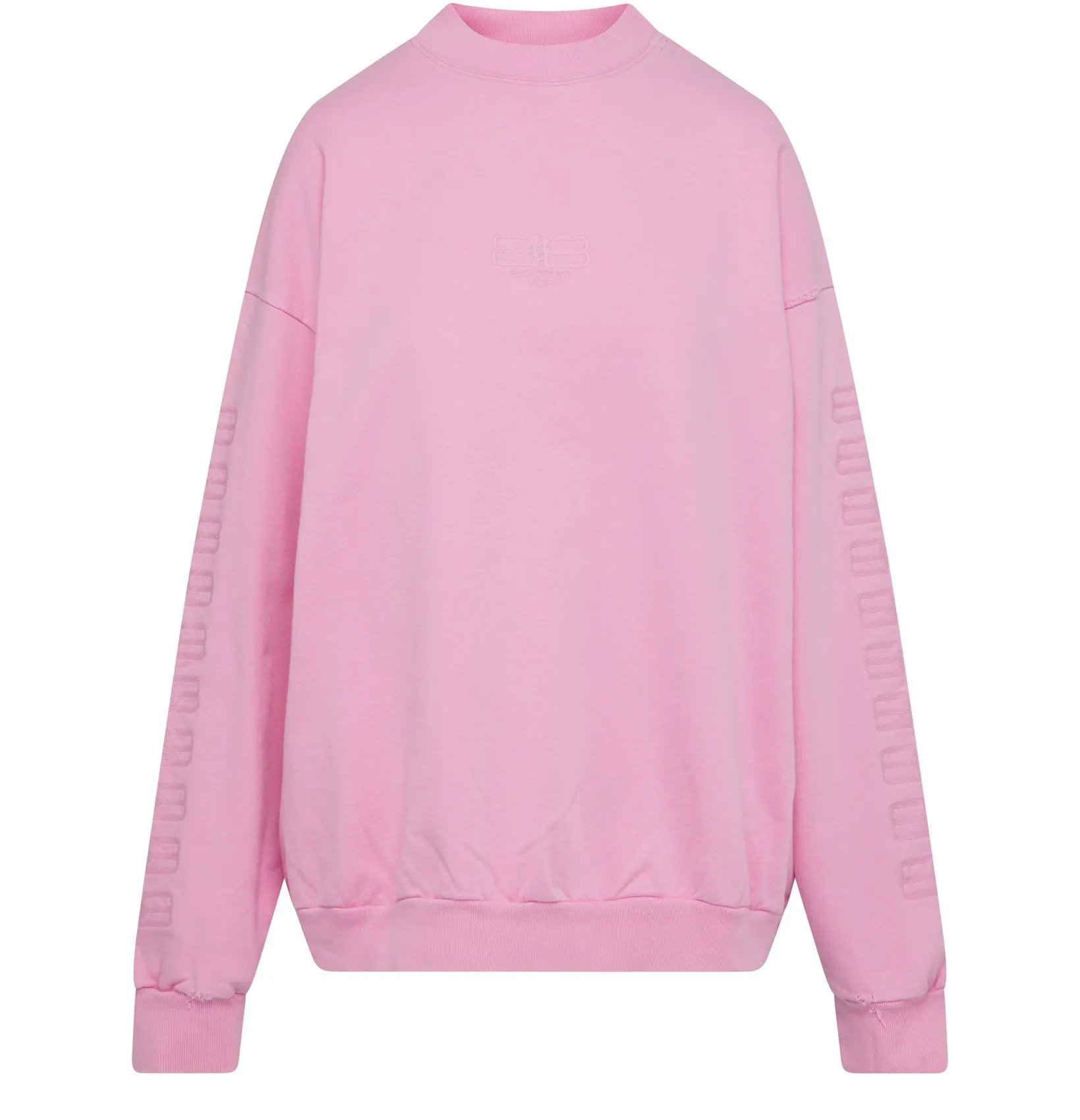 BALENCIAGA  |Crew Neck Unisex Rib Street Style Long Sleeves Plain Cotton