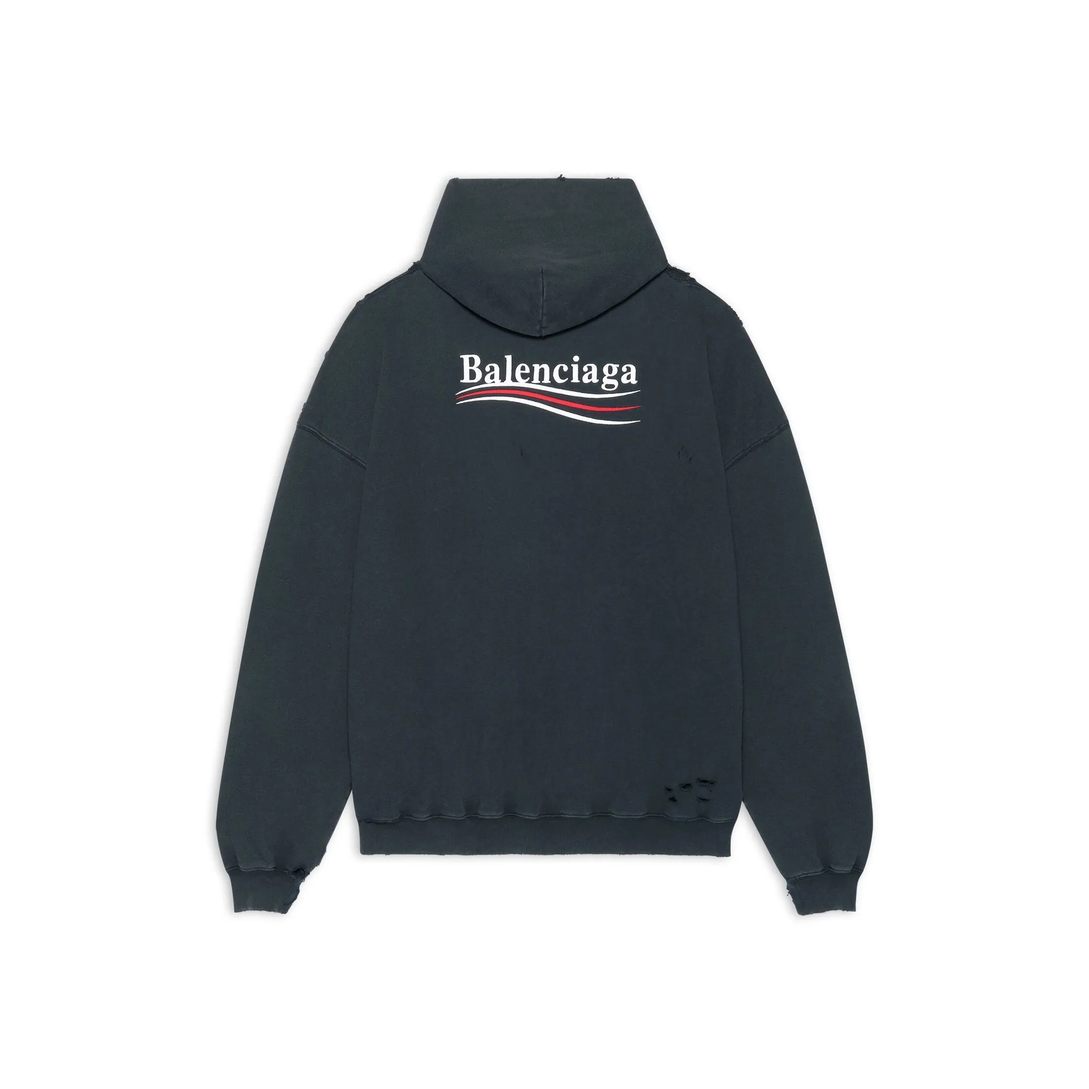 BALENCIAGA  |Men's political campaign hoodie large fit  in grey