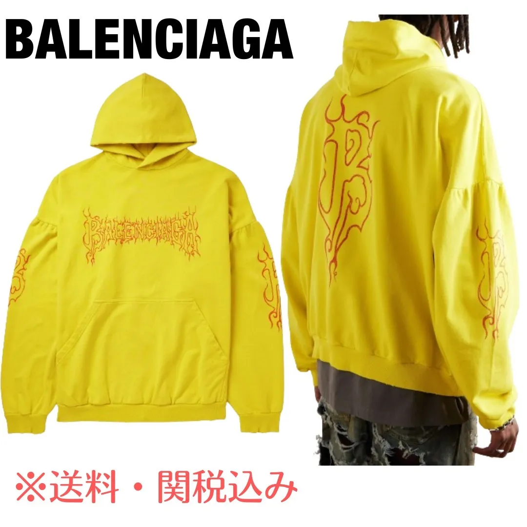 BALENCIAGA  |Pullovers Unisex Street Style Long Sleeves Cotton Oversized