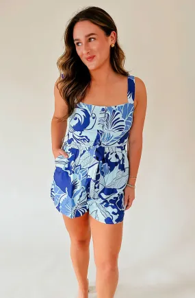 BEACH BUM FLORAL ROMPER