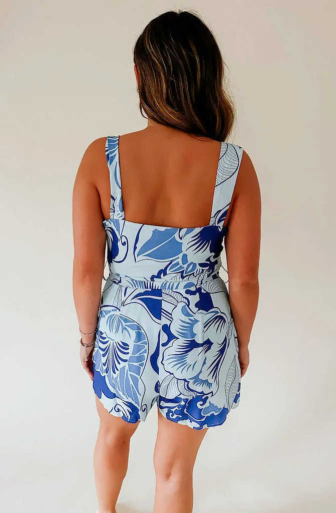 BEACH BUM FLORAL ROMPER