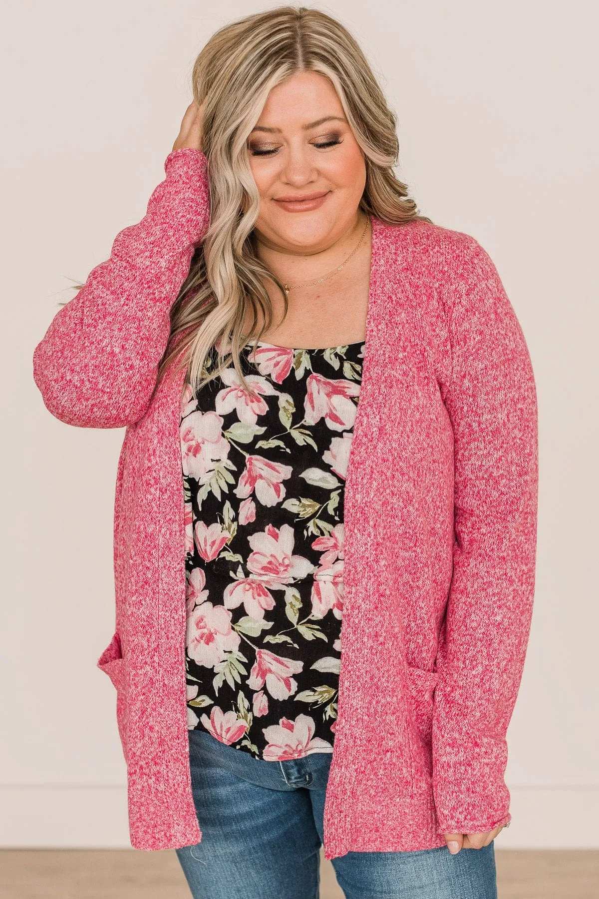 Beautiful Moments Knit Cardigan- Pink