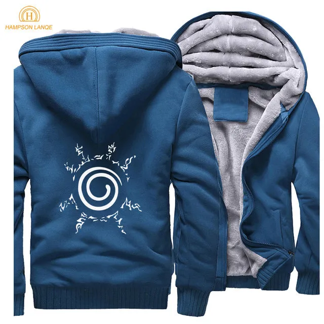 Blue and Light Grey Zipper Hoodie