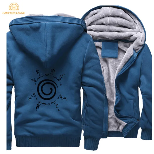 Blue and Light Grey Zipper Hoodie