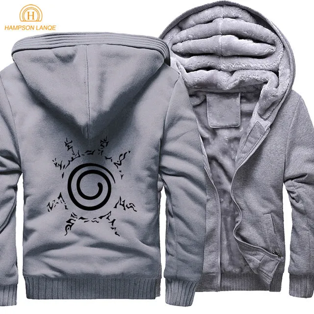 Blue and Light Grey Zipper Hoodie