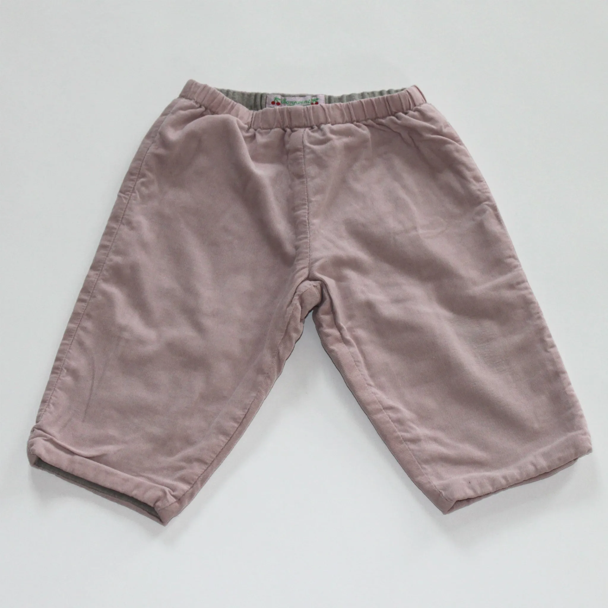 Bonpoint Pale Pink Cord Baby Trousers