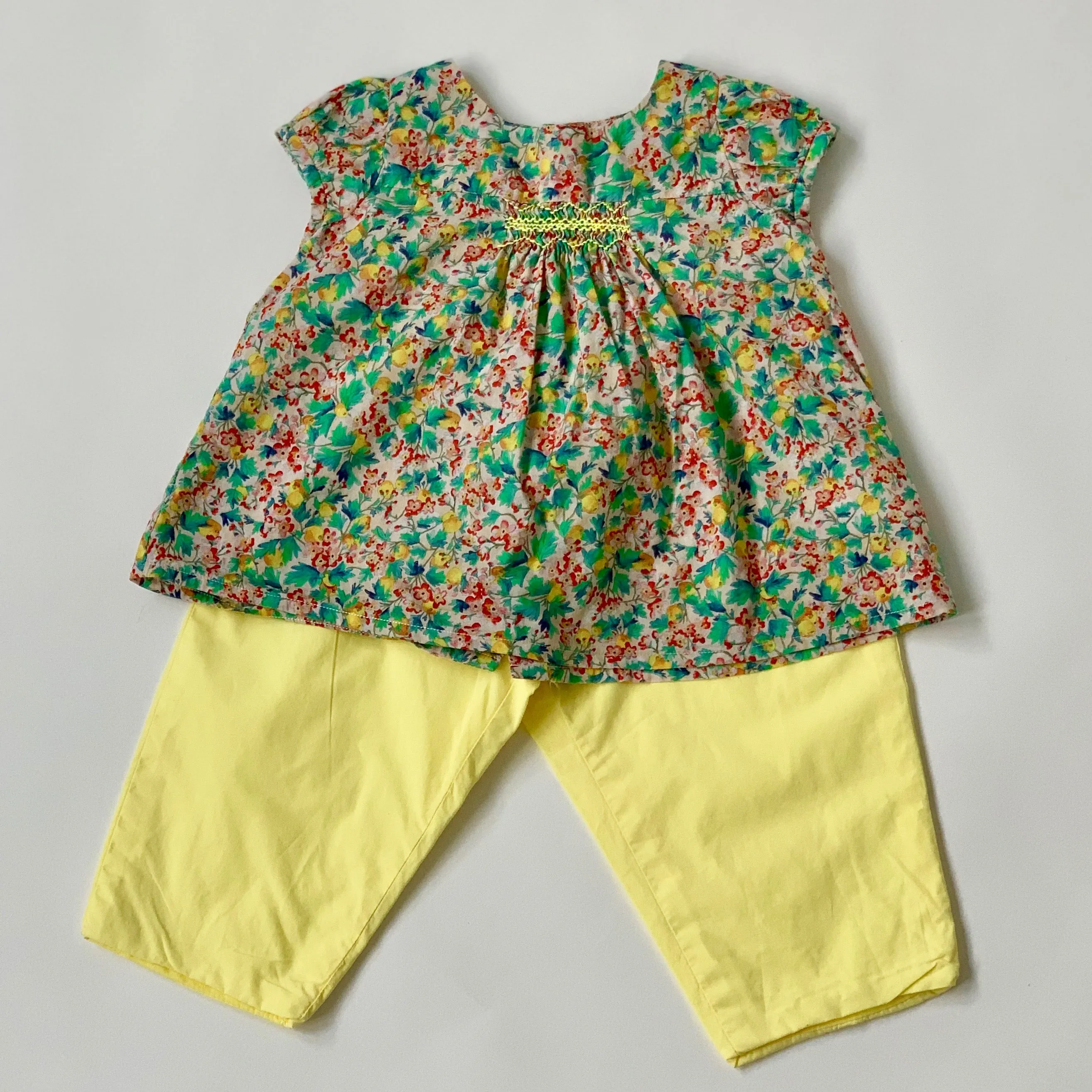 Bonpoint Yellow Cotton Trousers: 12 Months