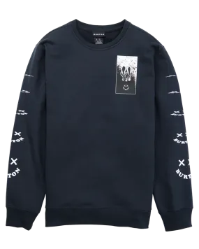 Burton Men's Skeleton Key 24 Fleece Crewneck - True Black