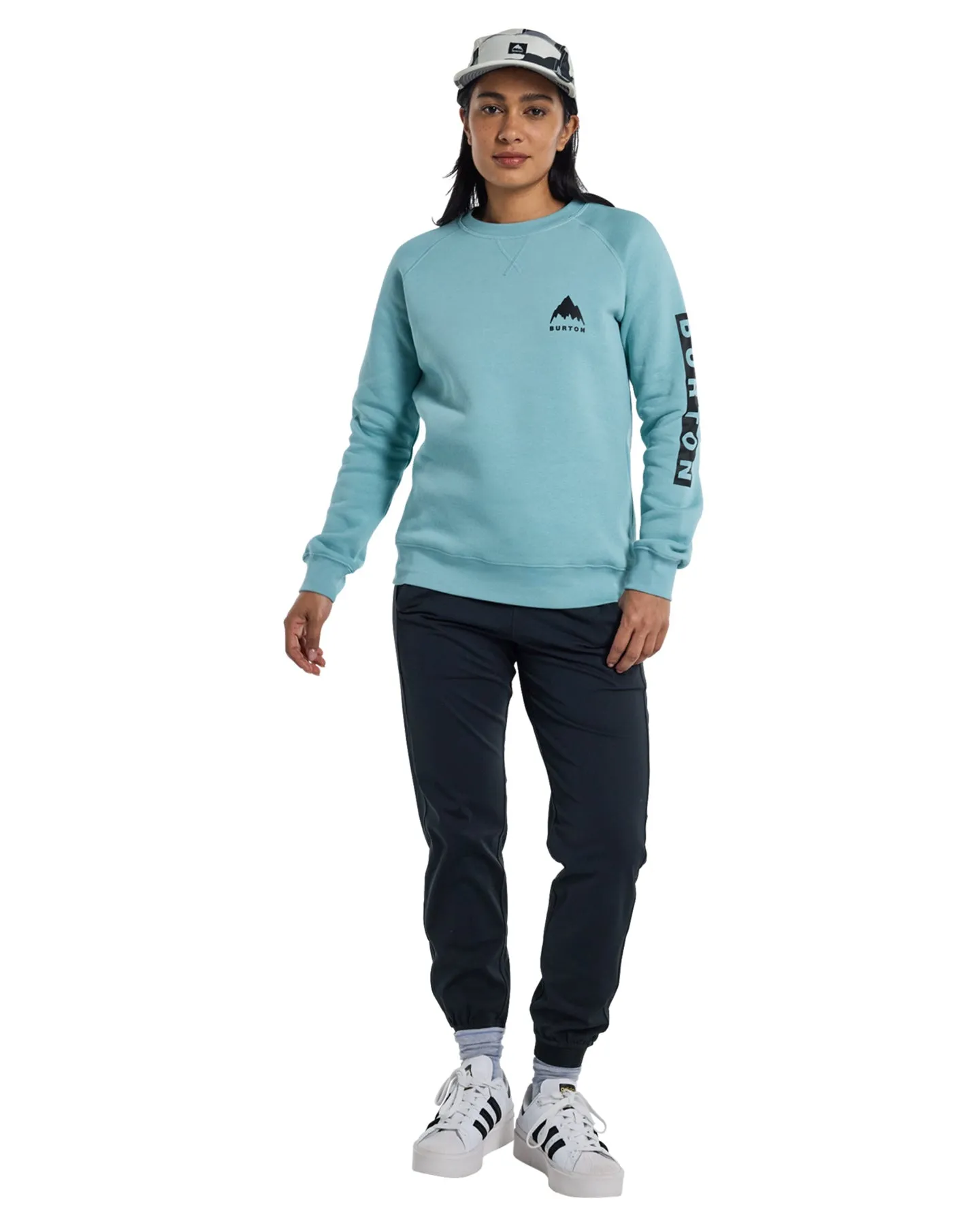 Burton Women's Elite Crewneck - Rock Lichen