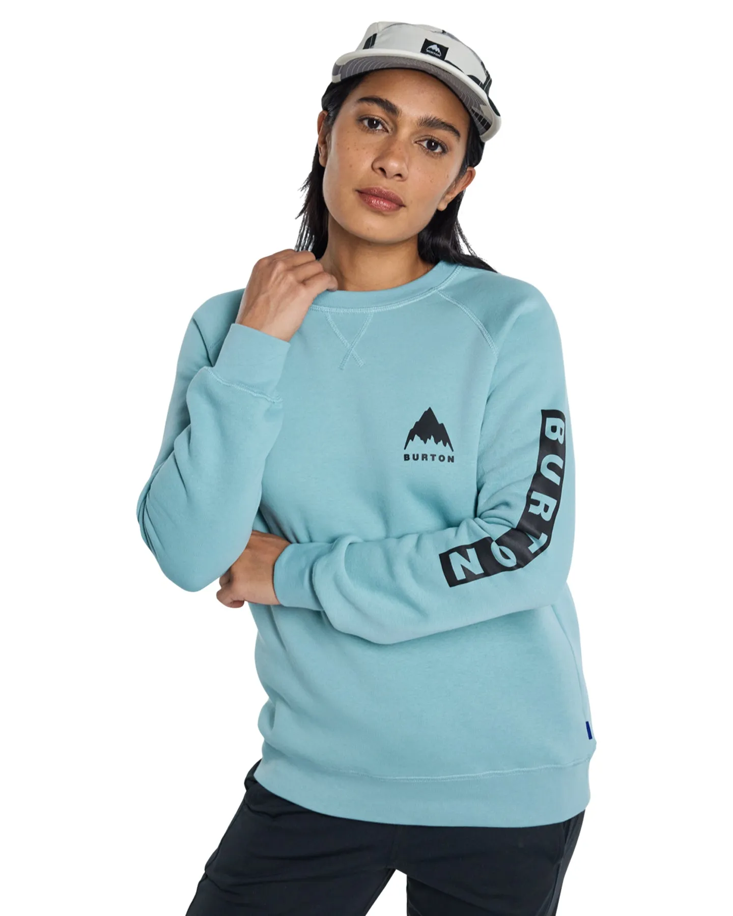 Burton Women's Elite Crewneck - Rock Lichen