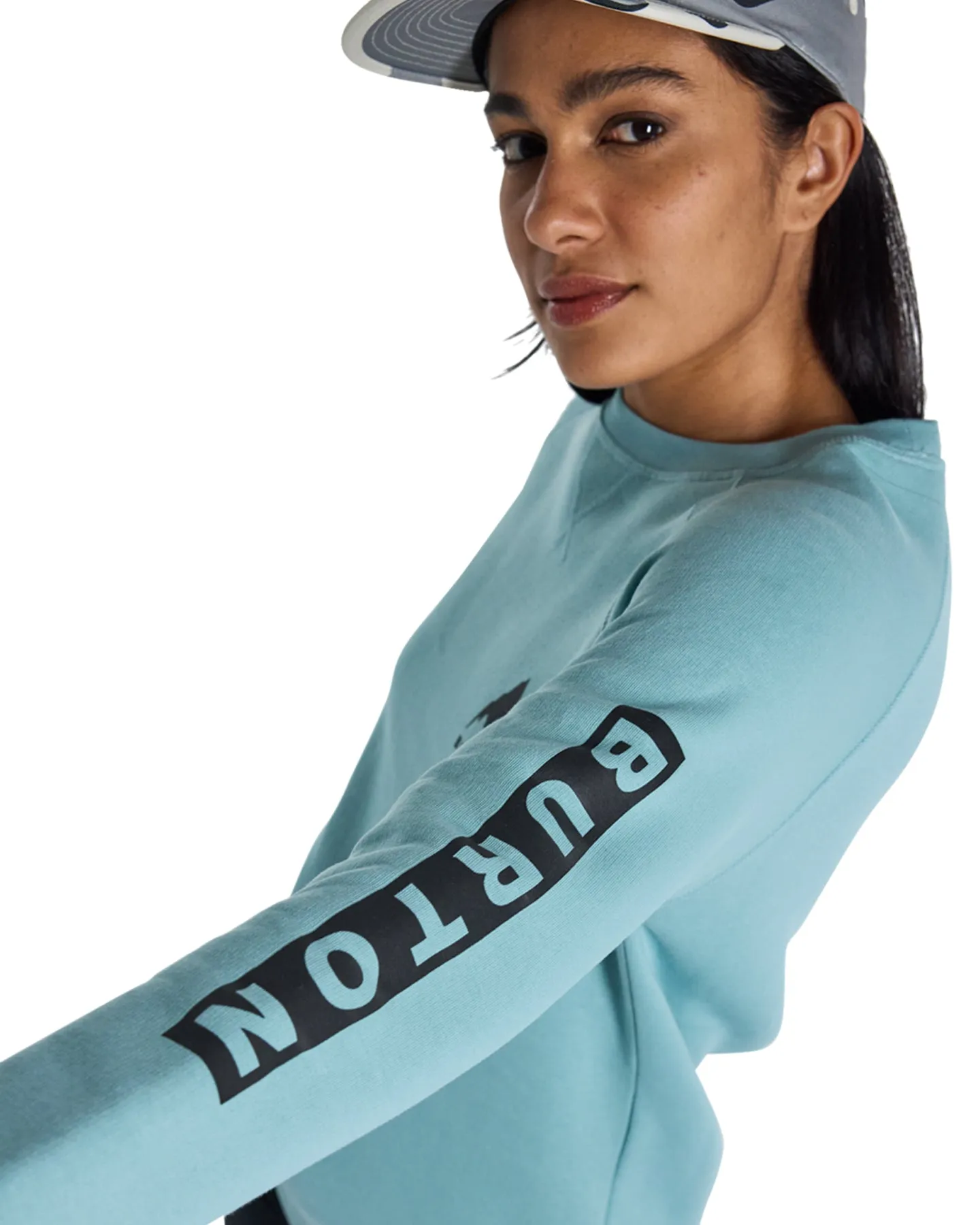 Burton Women's Elite Crewneck - Rock Lichen