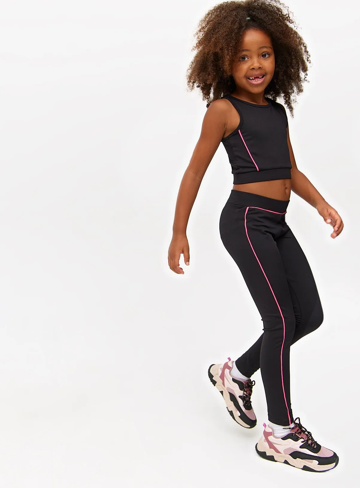 Buy Cropped Top, Leggings & Sweatshirt Activewear 3-Piece Set 7 years | Sportswear | Tu