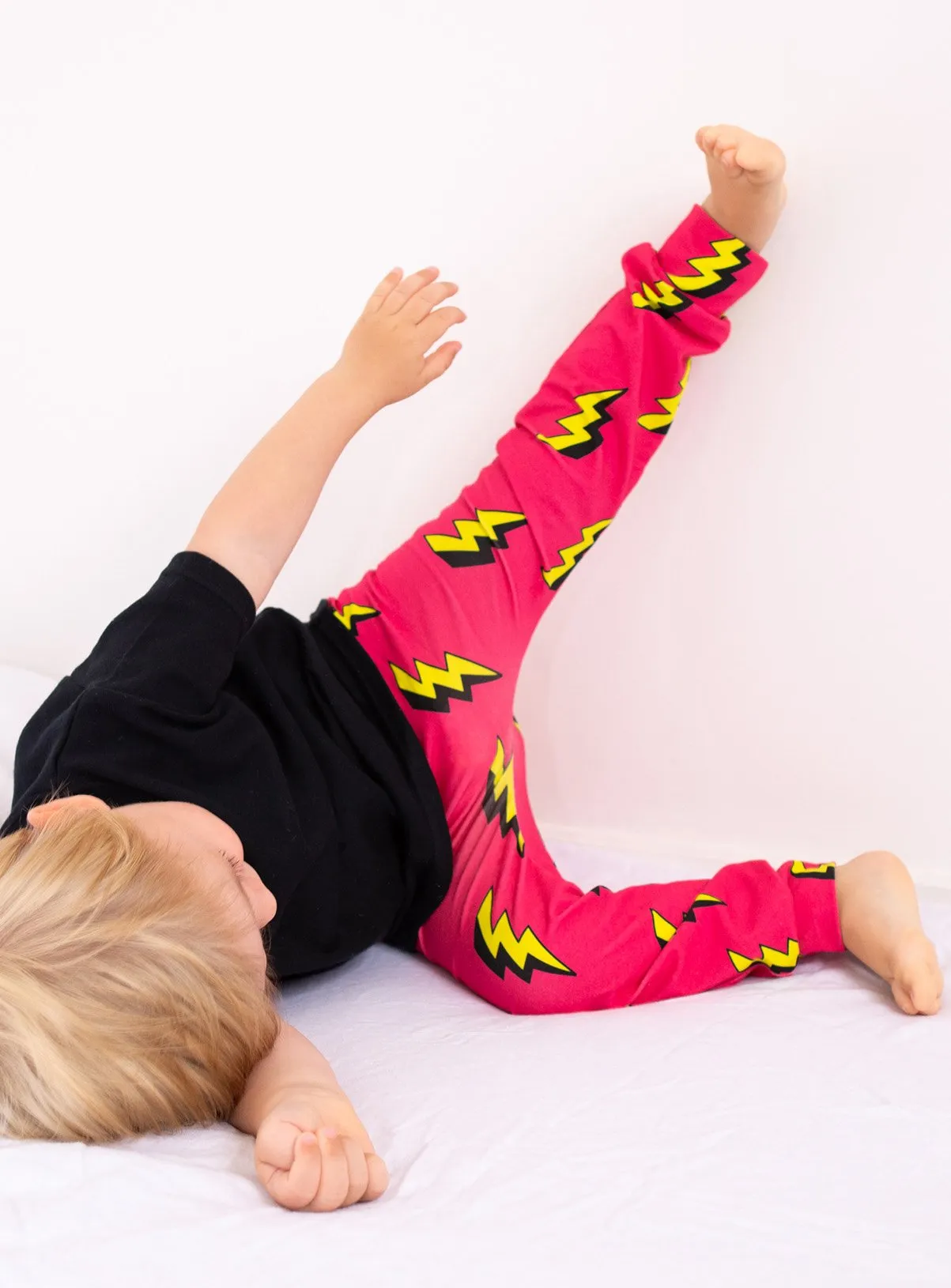 Buy FRED & NOAH Pink Bolt Leggings 2-3 Years | Trousers and leggings | Tu