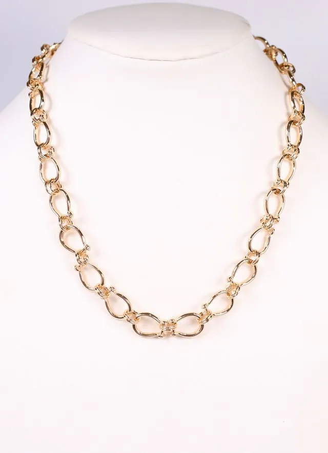 Cady Link Necklace GOLD