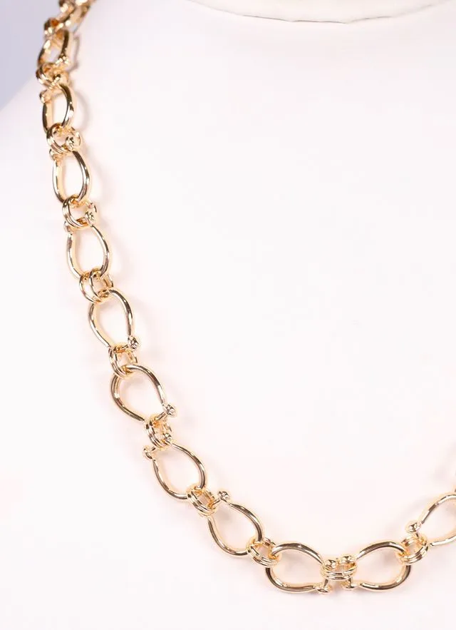 Cady Link Necklace GOLD