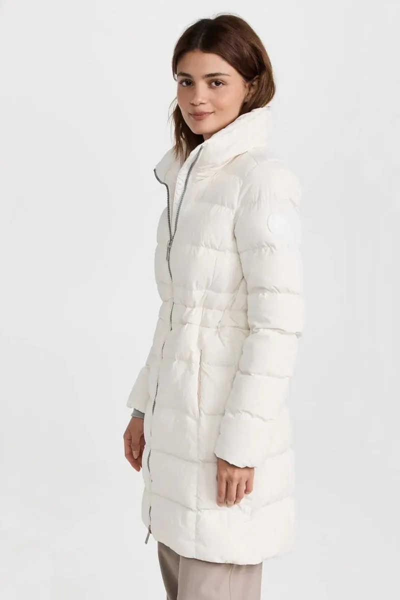 Canada Goose Women's Aurora Parka Tonal Disc - North Star White