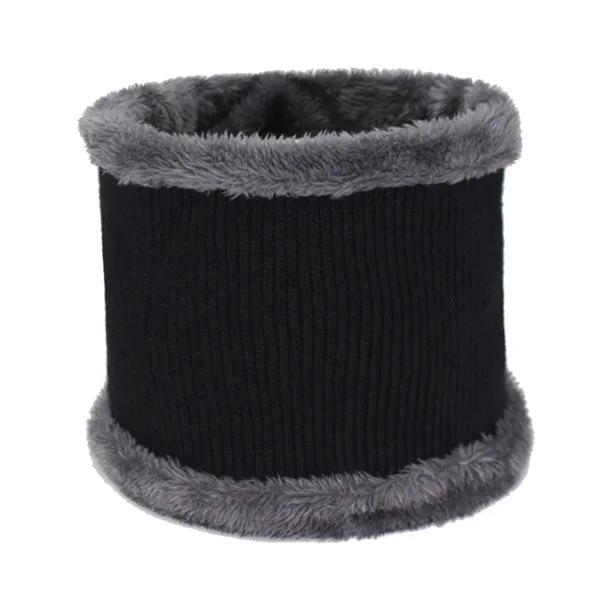 Casual Style Wool Scarf Balaclava Winter Beanie Hats for Men