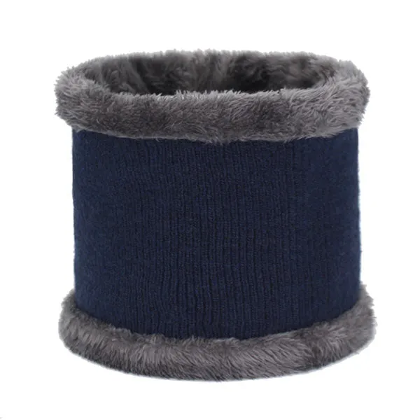 Casual Style Wool Scarf Balaclava Winter Beanie Hats for Men