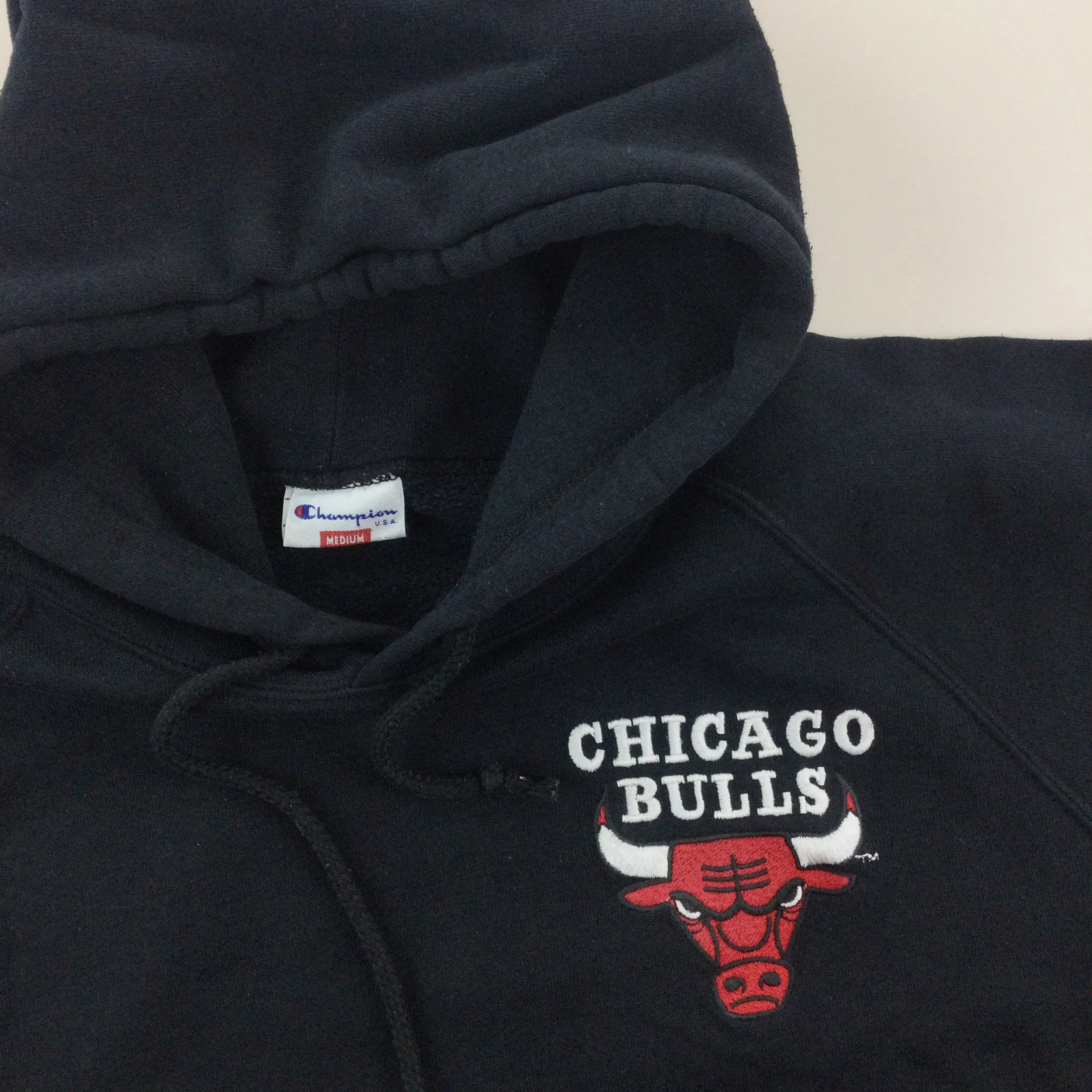 Champion 90s NBA Chicago Bulls Hoodie - Medium