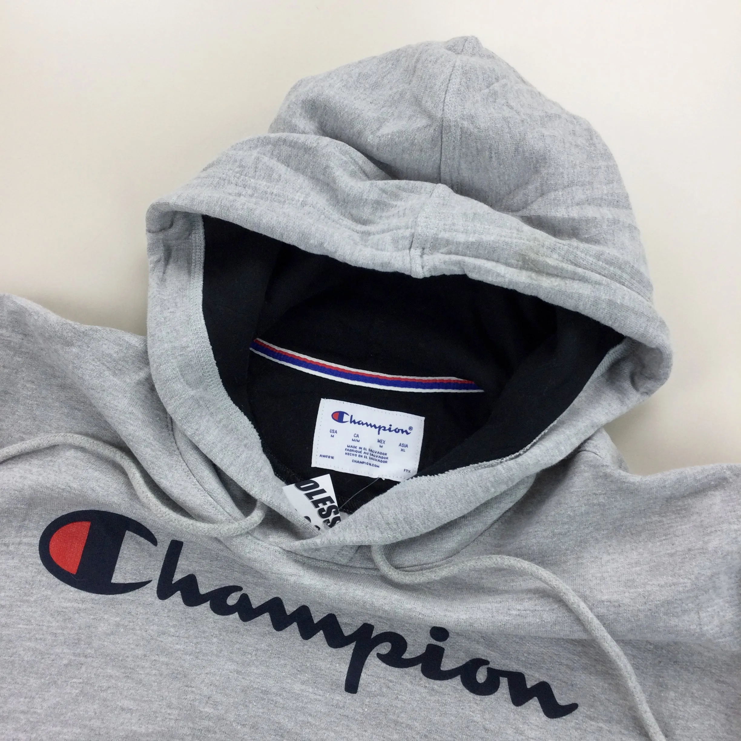 Champion Spellout Hoodie - Medium