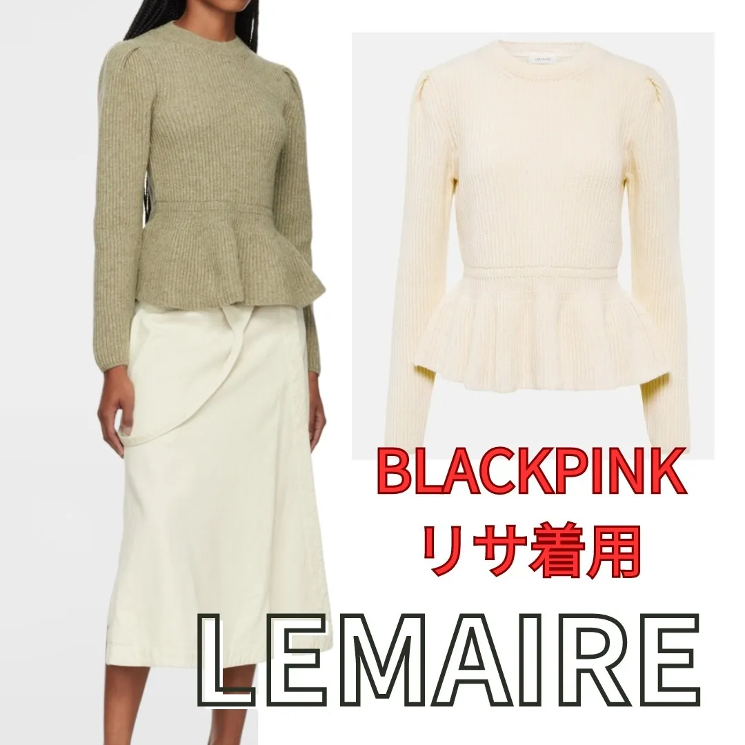 CHRISTOPHE LEMAIRE  |Crew Neck Casual Style Wool Long Sleeves Plain Puff Sleeves