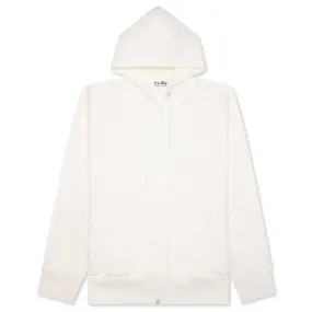 Comme des Garcons PLAY x the Artist Invader Women's Full-Zip Hoodie - Off-White