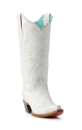 Corral Women's White Snip Toe Cowboy Boots