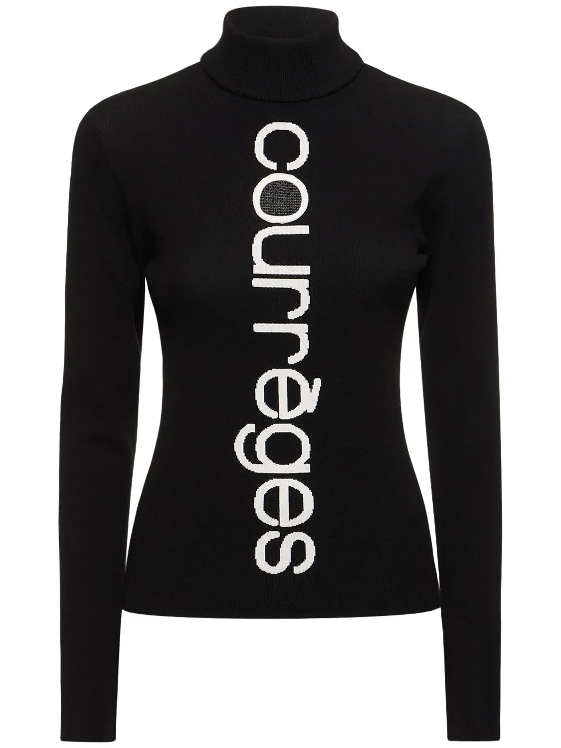 Courreges  |Long Sleeves Bridal Logo V-neck & Crew neck