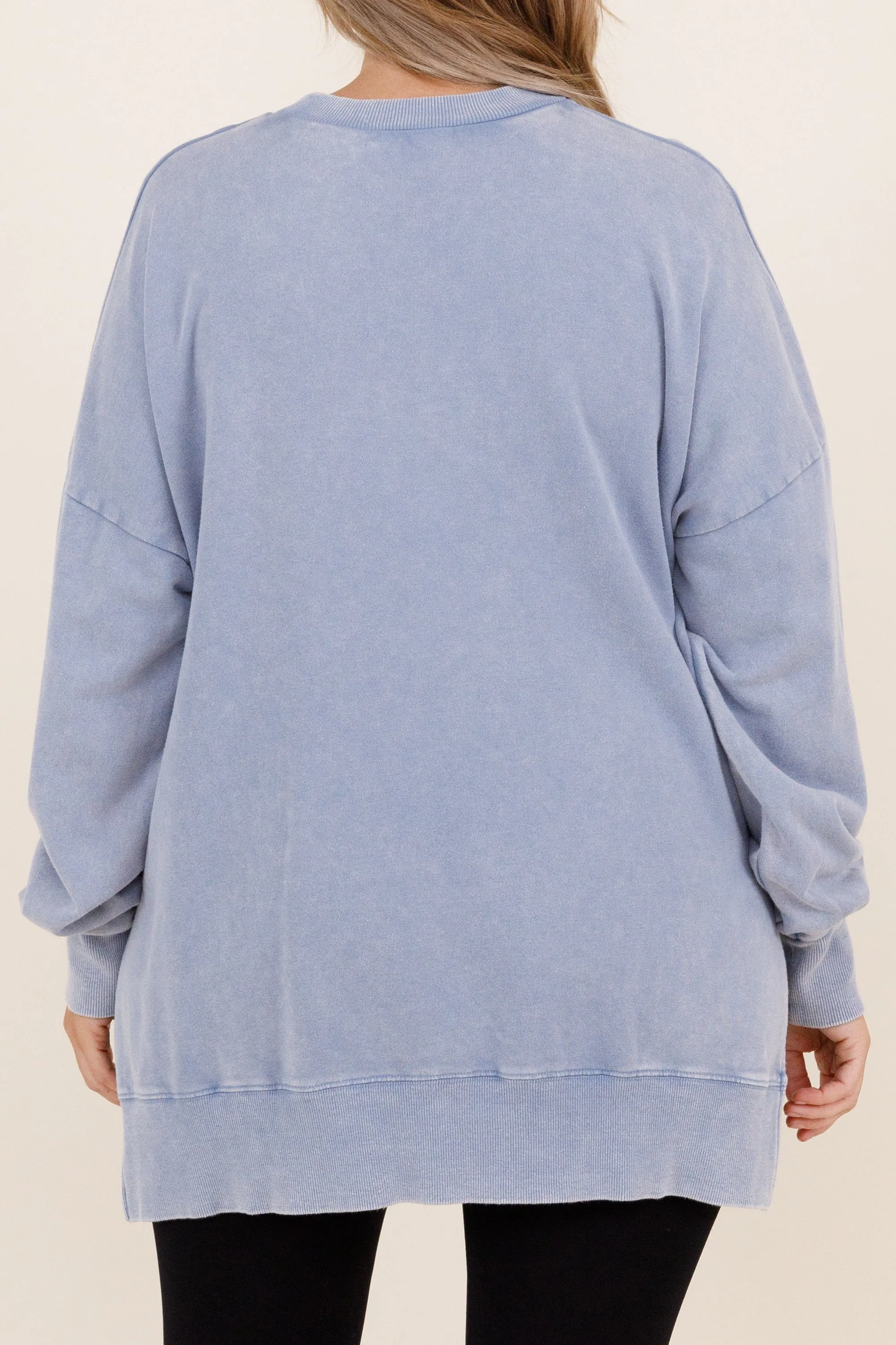 Cozy Pullover, Serenity Blue